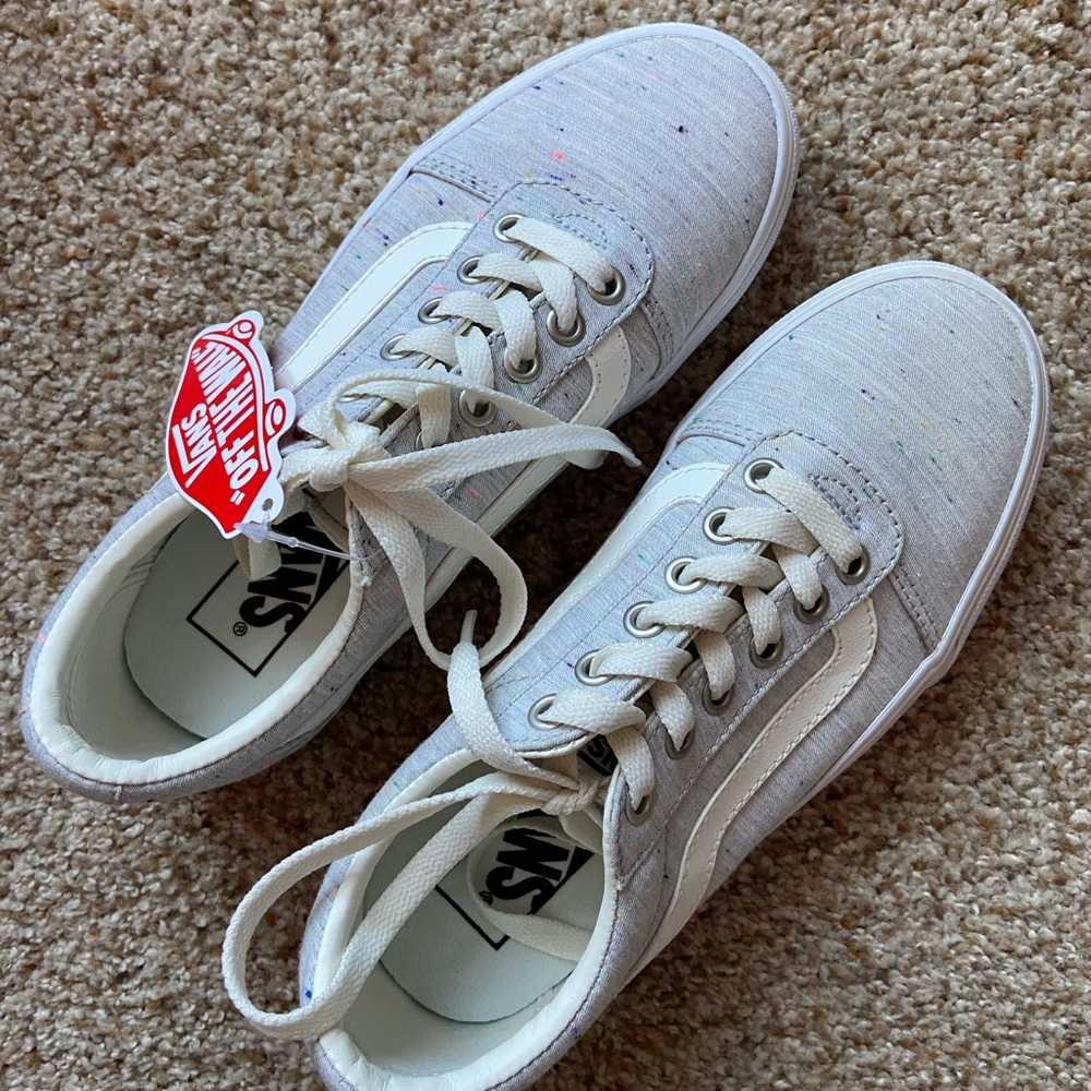NEW!! Vans Old Skool (Speckle) Grey Shoes